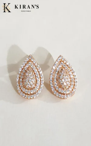 White Golden | Droplet Earrings