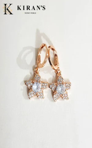 Golden White | Star Earrings